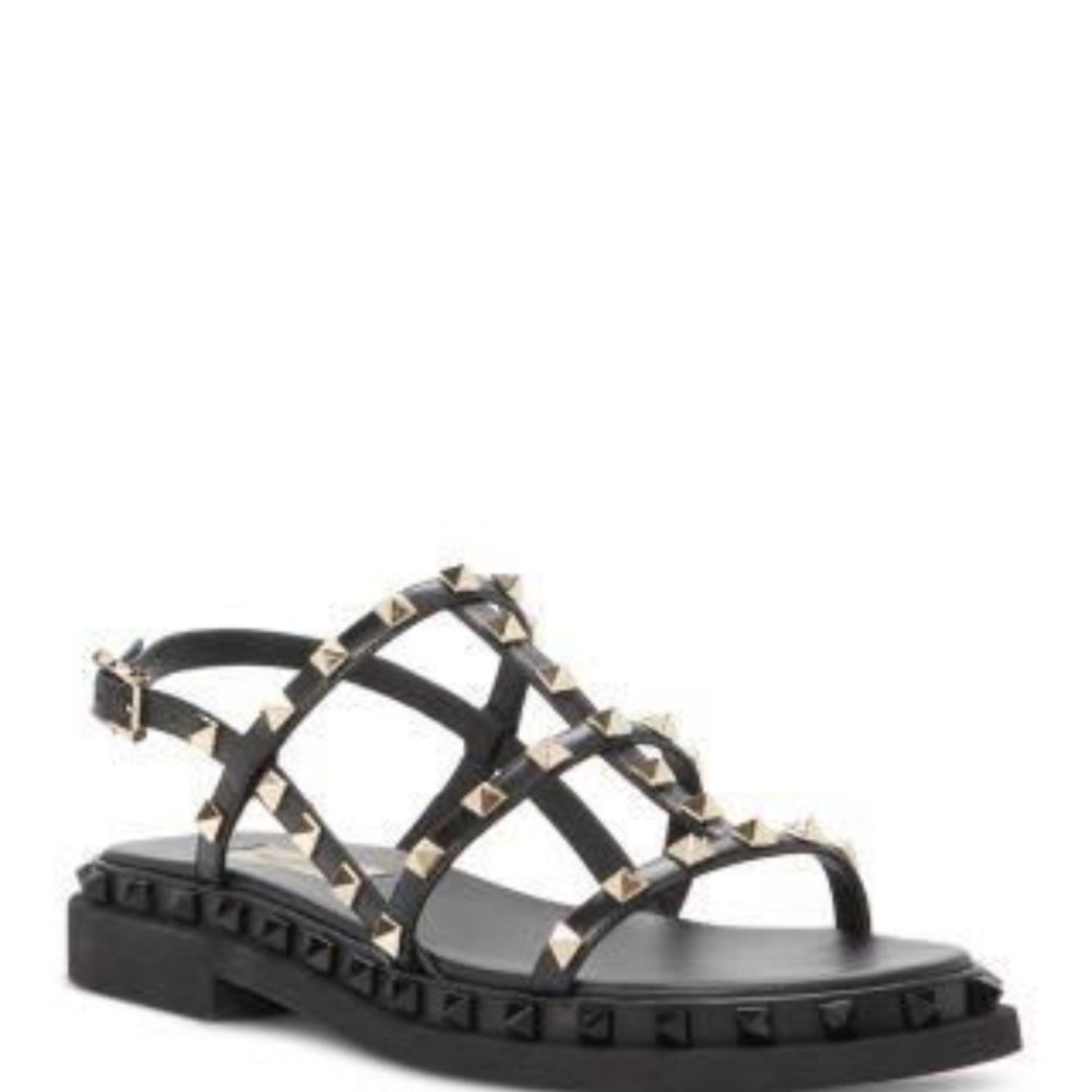 Valentino Black Studded Sandals